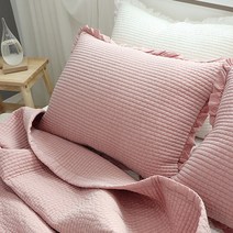 집에 프릴 피그먼트 워싱 아사 60수 베개커버