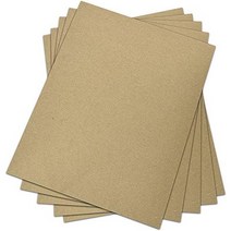 Chipboard - 30 pt (Point) | Medium Weight Scrapbook Sheets | Brown Kraft Cardboard | 25 Sheets per P, 1
