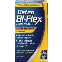 [파다] Osteo Bi-Flex 트리플 스트렝스 비타민 D 포함 코팅 타블렛 120정, [02] 120개(1팩)