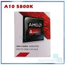 AMD A10-Series A10-5800 A10 5800 5800K 쿼드 코어 CPU 프로세서 AD580KWOA44HJ 소켓 FM2 쿨러