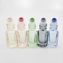 아로마피네 아로마 오일 테라피 3ml 롤온 공병 원석 롤온 용기, 블랙