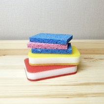 타임키즈 몬테소리 일상 생활 감각 영역 짜기 물짜기 스펀지 모음, 3. 3중 수세미-노랑