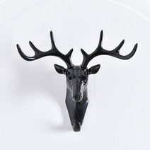 diy 장식 공예 세트 키트 크리에이티브하고 귀여운 녹용 후크 북유럽 스타일 벽걸이 구멍 없는 범용 벽 접착 방수 탈착식 키 홀더, [01] M, [01] 1