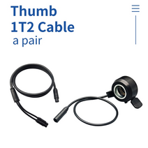 전기 자전거 tsdz thumb throttle and 1t2 cable set electric Bicycle throttle for tongsheng display vlcd6 o, 한 쌍