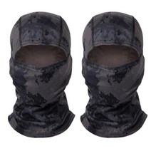 1+1 가을 자외선차단 쿨 바라클라바 자전거 오토바이 발라클라바, 카모블랙