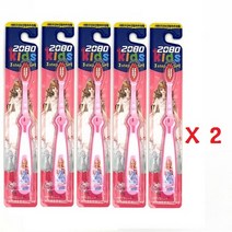 J-MALL [혼합치아 케어] 2080키즈 프린세스 미미칫솔 3스텝 어린이 공주치솔 웨이브 항균모, 10개
