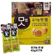 코스트코 CJ제일제당 유기농 맛밤 42g 어린이 간식 술안주, 17개
