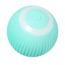 어질리티 야외 강아지 고양이를 위한 자동 롤링 볼 대화형 공 장난감 USB 충전식 스마트 사냥 본능, 01 Blue
