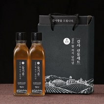 우리농산 명절 후 배송 초신선 국내산 들기름180ml x 2병 감사선물세트 224094