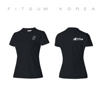 FITSUM 핏섬 FIELD T 남여공용 블랙 탁구 필드 유니폼 배드민턴 티셔츠 냉감 원단 배구 농구 테니스