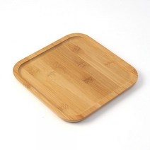 키친몰 대나무 사각 우드트레이(20cm) 카페쟁반, 상세페이지 참조