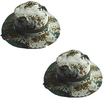 엘마운틴 밀리터리 부니햇 정글모자 2개 남성 사파리 등산모자, 패턴25+패턴25