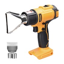 무선 히팅건 열풍기 히트 건 뜨거운 공기 기계 리튬 충전식 가열 장비 온도 조절 가능 dewalt 배터리 전동 공구, 2개의 노즐