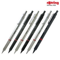 로트링 600 샤프 0.5/0.7mm (실버 블랙) - 케이스 없음, 실버0.5mm(RO1904445), RO1904255  0.5mm 실버