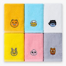 송월타월 송월 뽀로로 카카오톡 동물 캐릭터 어린이집 고리수건 핸드타월, 1장, 선택13) 카카오 프렌즈 고리타올_옐로우