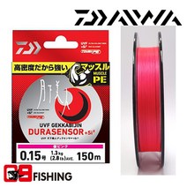 [09피싱]다이와 UVF 월하미인 듀라센서+SI2 합사 마찰에 강한 라인 바다루어줄, 0.2호-150m