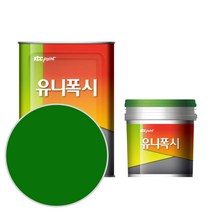 KCC유니폭시코팅 녹색 4KG-시공면적 5평 / 바닥용 에폭시 상도, 4L
