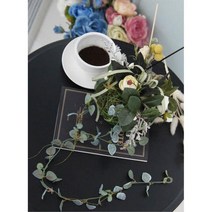 네일샆 봄맞이 벽장식 조화 가렌더 집 가렌드 문꾸미기 카페소품 대학생방, 크림