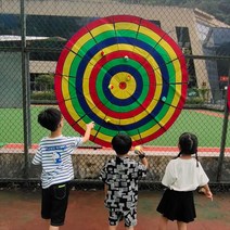 해정대 다트 과녁 / 체육대회 운동회 / 벨크로 과녁 공 던지기, 03 1.2m 과녁 무작위 색상 공 20개 포