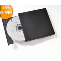 dvd리핑 cd리더기 휴대용dvd플레이어 새로운 외장 광학 DVD RW CD 드라이브 라이터 버너 리더 복사기, 01 WHITE