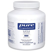 Pure Encapsulations MSM OptiMSM 퓨어 인캡슐레이션스 MSM 옵티MSM 250캡슐