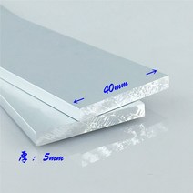 6063 t5 알루미늄 판 5mmx40mm 길이에서 100mm 알루미늄 합금 산화 두께 5mm 너비, 2개 60mm