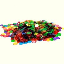 원형 투명 컬러 수세기칩 수학 놀이 유아 어린이 교구, 본상품선택, 본상품선택