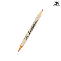 지그 브러셔블 투톤 양면 브러쉬마카 낱색 6개입 총24색상, ZIG-MS-7700-052A  낱색 6개