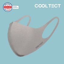 쿨텍트 냉감 은나노 항균 빨아 쓰는 연예인 마스크 그레이 1매