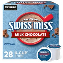 Swiss Miss Milk Chocolate Hot Cocoa 스위스미스 밀크 초콜릿 카카오 핫초코 파우더 큐리그 캡슐 28개