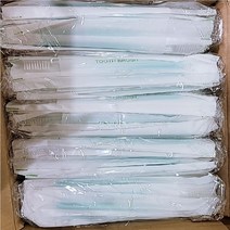 일회용칫솔 고급미세모(그린) 원터치 개별포장 치과 업소용칫솔, 500개 1box, 1개
