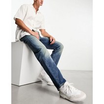 리바이스 501 오리지널 핏 바지 in 블루 워시드