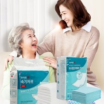 성인용 요양 환자용 요실금 일자 기저귀 패드 위생 매트, 일자형 속기저귀 36매