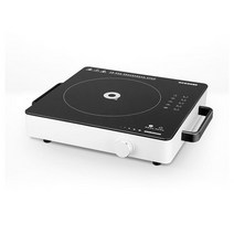 QCOOKER 유도 밥솥 지능형 전기 세라믹 히터 가정용 작은 전원 주방 쿠커 20 기어 조정 2000W, 검은 색, 에게