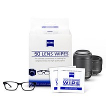 자이스 렌즈클리너 와이프 50매입 100매입 일회용 안경닦이, 자이스 렌즈 와이프 50매입