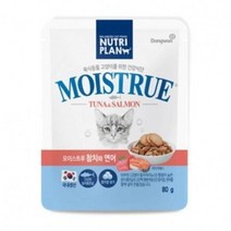 동원 뉴트리플랜 모이스트루 참치와 연어 캣 80g, 단품, 단품
