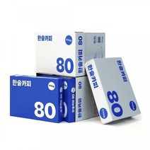한솔제지 A4용지 80g 5000매 두꺼운 한솔카피 에이포 복사용지