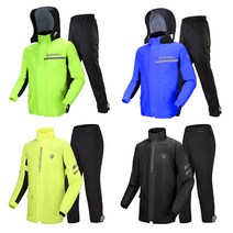 오토바이우비 경량우의 남자비옷 상하 바이크, SN106-블랙