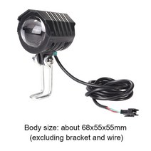 전자 자전거 라이트 헤드 라이트 입력 핸들 램프 전기 스쿠터 프론트 라이트 경적, B형, 01 E-Bike Headlight