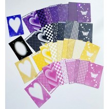 포카 바인더 포토카드 대지 속지 6장 4color, 노랑