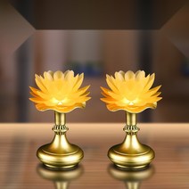 연등 연꽃 연꽃등 조명 LED 용품 굿즈 불교 등불 인테리어, 옐로우C