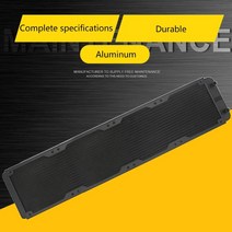 G1 4 스레드 480mm PC 물 열 교환기 컴퓨터 알루미늄 라디에이터 방열판 수냉 시스템