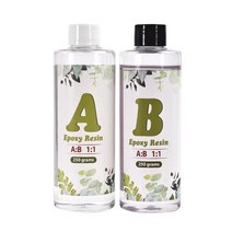 AB 에폭시 수지 키트 접착제 11 경화제 크리스탈 DIY 아트 주조 쥬얼리 액세서리 만들기, 04 A250g-B250g