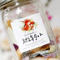 기타 바보사랑[랄라예나]No.47 천도복숭아 천도복숭아청 과일청 수제청 스티커 (10매)
