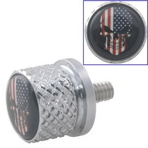 스컬모양 할리 데이비슨 dyna softail 투어링 모델용 오토바이 해골 볼트 24, 크롬