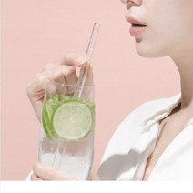 유리빨대20cm 1개 블랙라인 전용케이스 1개 세트(세척솔포함) 친환경유리빨대 쇼트유리빨대 다회용 독일직수입 스트로우 리유저블 빨대 케이스 선물용 단체선물 특별한선물, 7.그린블랙레드+유리빨대20cm