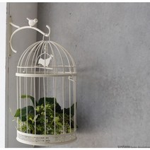 인테리어 새장 카페 베란다 꾸미기 감성 소품 디스플레이 빈티지 앤틱 실내 정원 오브제 홈, 브라운