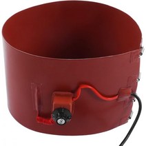 Cryfokt 드럼 히터 50L 오일 드럼용 1200W 헤비 듀티 실리콘 고무 발열 밴드 밸브 기구 탱크 드럼용 온도 조절기 절연 드럼 발열 블랭킷 30~150℃ (#1, #1