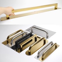 슬라이딩도어 손잡이 미닫이문 철문 목문 중문 전면고정 샷시 판, 11. 원형 판손잡이(중) 60x240, 검정, 1개