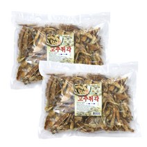 [인동식품] 갓튀긴 고추부각 튀각 500g 간단하고 맛있는 전통 부각튀각 반찬, 2개